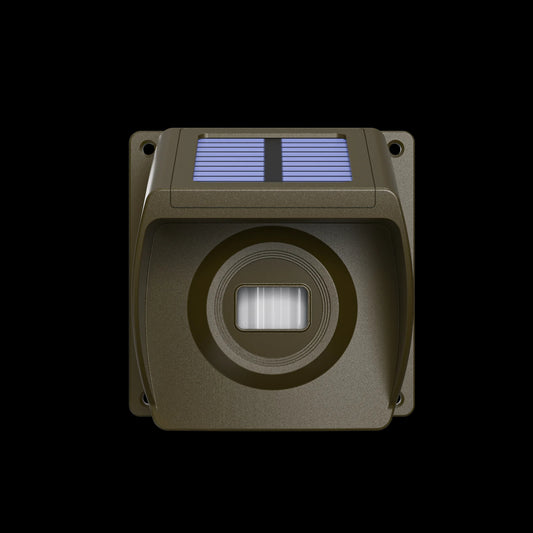 Wireless Solar Driveway Alarm Add-On Motion Sensor (Brown / Compatible Expansion Unit)