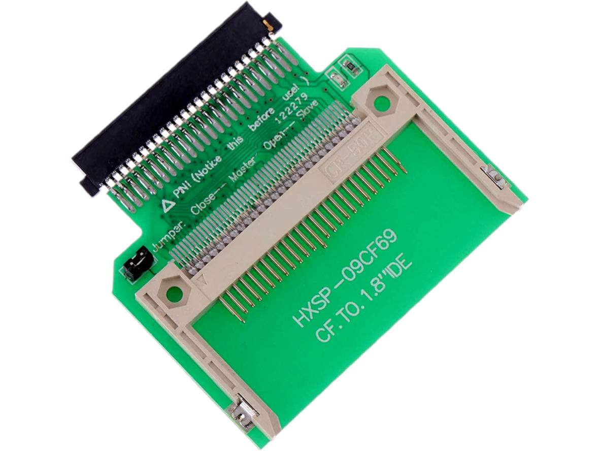 50-pin CompactFlash (CF) to 1.8