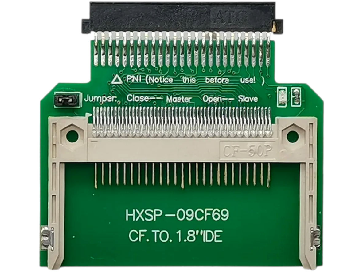 50-pin CompactFlash (CF) to 1.8