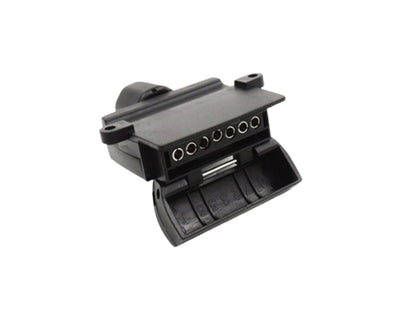 7-Pin Flat Trailer Plug Socket with Cable Gland – NZ 12V Towbar Connector