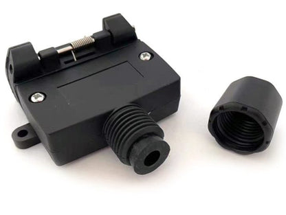 7-Pin Flat Trailer Plug Socket with Cable Gland – NZ 12V Towbar Connector