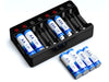 8-Slot USB Battery Charger for AA/AAA NiMH/NiCd Batteries