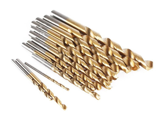 13-Piece High Speed Steel HSS Drill Bit Set 1.5mm–6.5mm for Metal Wood Plastic