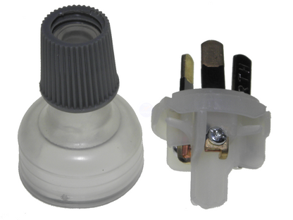3 Pin Mains Power Plug NZ 240VAC 10A Rewireable Screw Back Entry