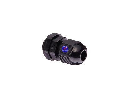 Waterproof Cable Gland PG7 Black Nylon for 3mm to 6.5mm Wire Cable Cord or Lead