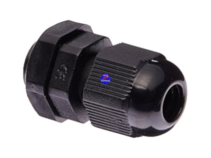 Waterproof Cable Gland PG7 Black Nylon for 3mm to 6.5mm Wire Cable Cord or Lead