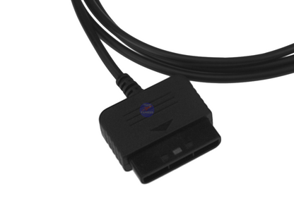 PlayStation 2 Controller and Extension Cable Bundle for PS2 Couch Gaming