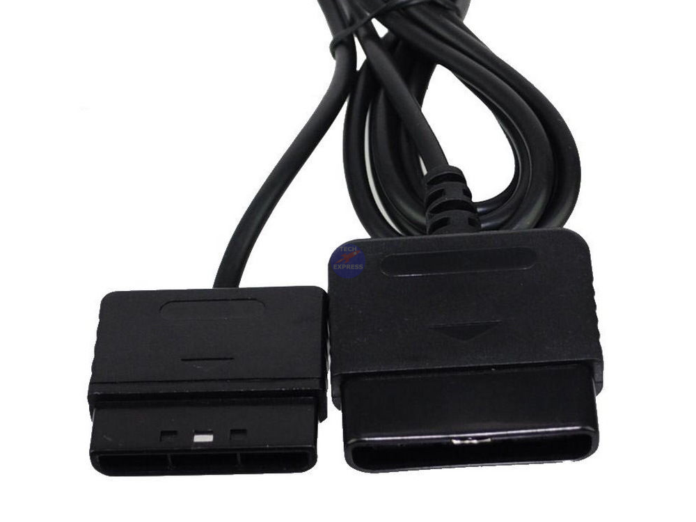 PlayStation 2 Controller and Extension Cable Bundle for PS2 Couch Gaming