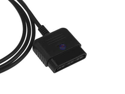 PlayStation 2 Controller and Extension Cable Bundle for PS2 Couch Gaming