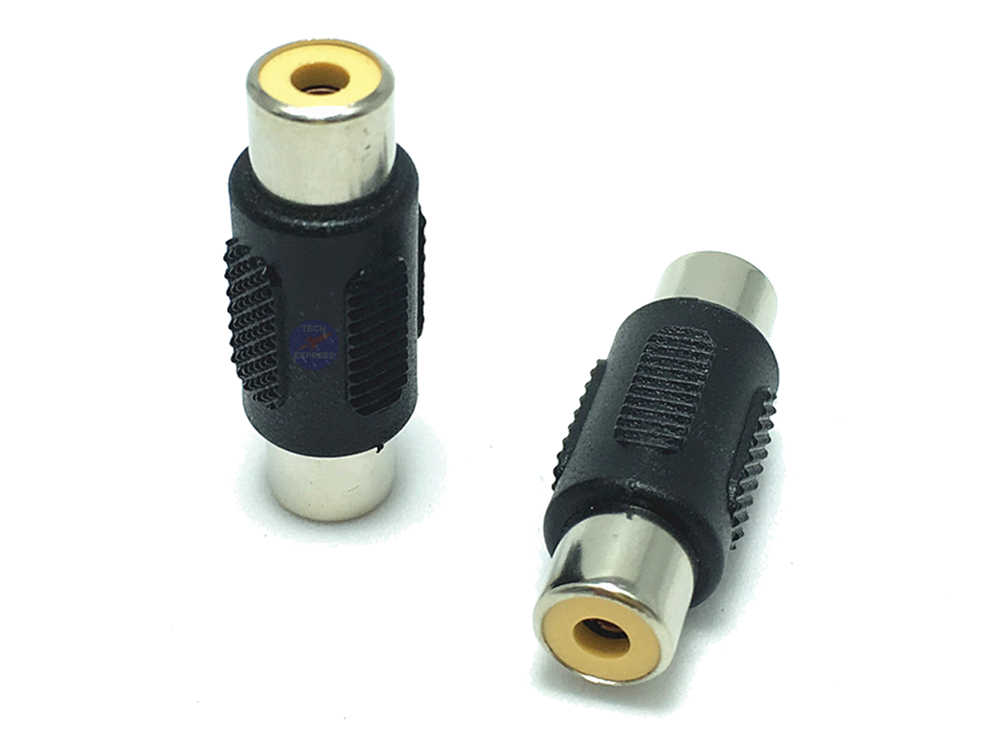 RCA Joiner Coupler Single Female to Female AV Audio Video Cable Cord Socket