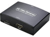 Component to HDMI Converter with Female 5V DC Micro-B Power Input Connector