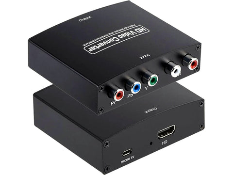 Component to HDMI Converter with Female 5V DC Micro-B Power Input Connector