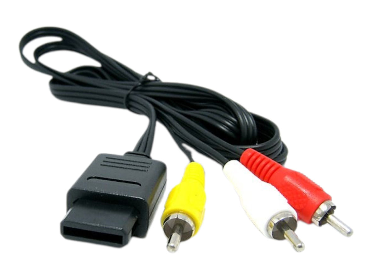 Composite Nintendo N64 GameCube SNES AV Cable 1.8m Length NZ Ready Reliable Video and Audio