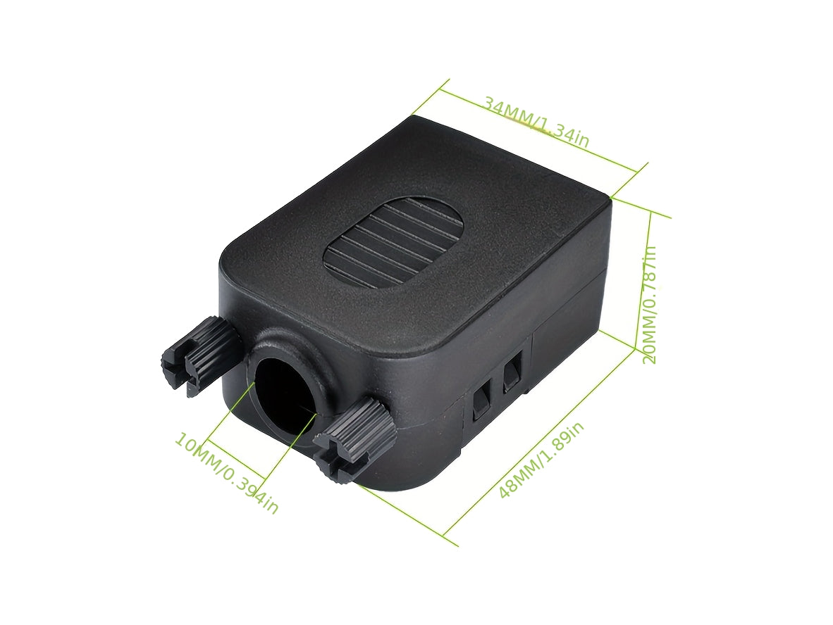 DB9 RS232 Female to Screw Terminal Adapter with Hood – 9-Pin DE-9 Serial Breakout Connector