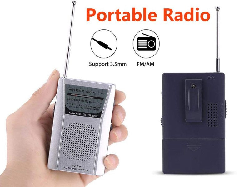 Portable AM FM Radio Receiver