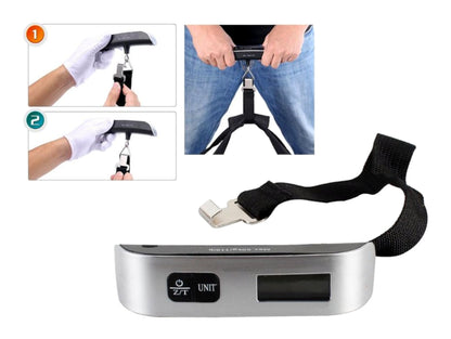Digital Luggage Scale 50KG Max Load with Backlit LCD Display – Portable Travel Weight Scale NZ