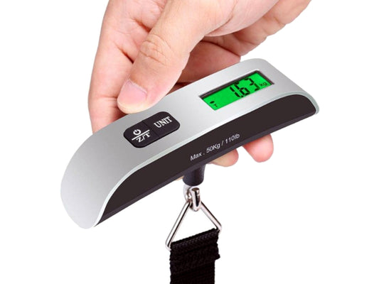 Digital Luggage Scale 50KG Max Load with Backlit LCD Display – Portable Travel Weight Scale NZ
