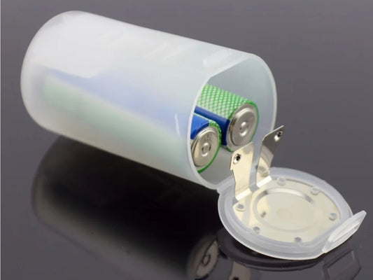 Dual AA to D Cell Battery Adapter – Convert 2x AA Batteries to D Size