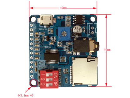 DY-SV5W MP3 Player and Voice Playback Module