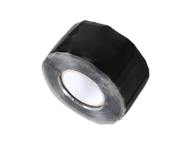 Self Amalgamating Tape 25mm x 3m Black Silicone Rubber Sealing Tape