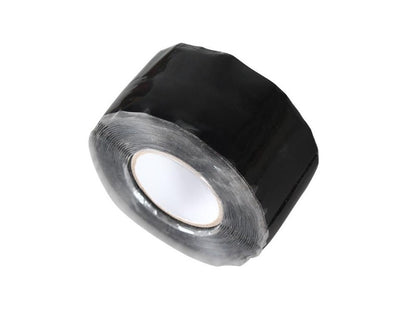 Self Amalgamating Tape 25mm x 3m Black Silicone Rubber Sealing Tape
