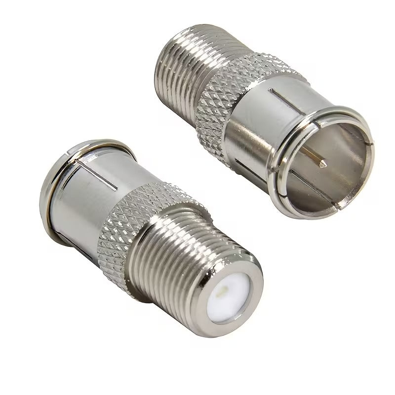 F-Type Female to F-Type Male Push-on Quick-connect Adapter
