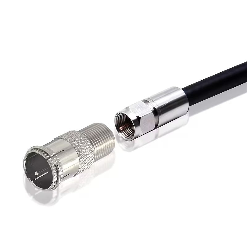 F-Type Female to F-Type Male Push-on Quick-connect Adapter