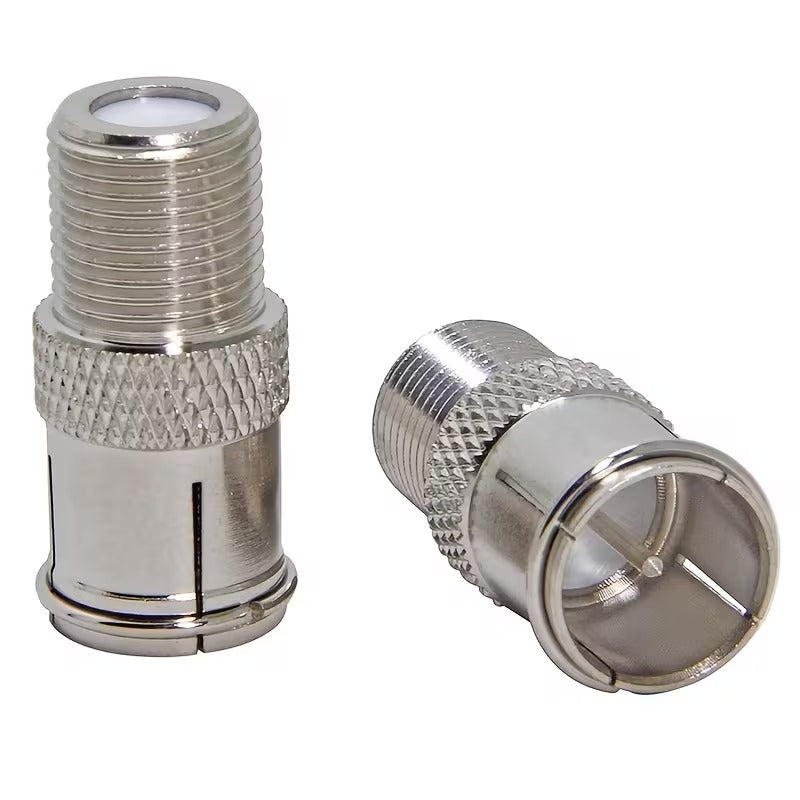 F-Type Female to F-Type Male Push-on Quick-connect Adapter