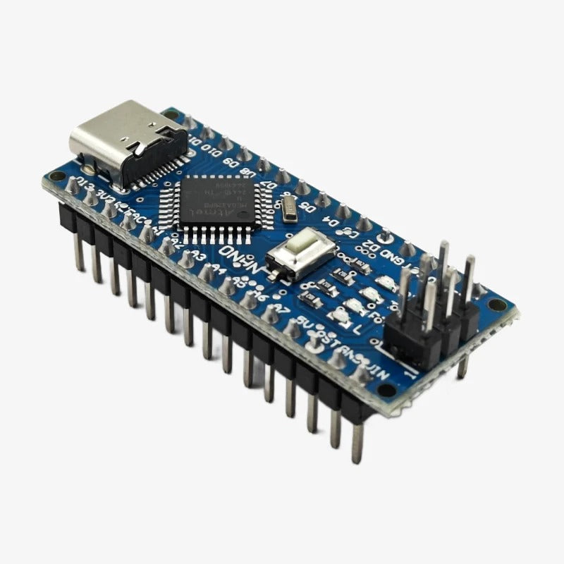 Arduino Nano V3.0 ATmega328P Compatible Board USB-C with Soldered Pin Headers