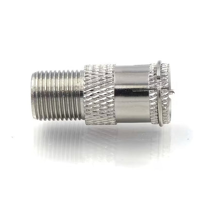F-Type Female to F-Type Male Push-on Quick-connect Adapter
