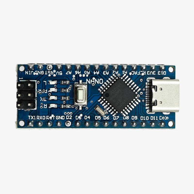 Arduino Nano V3.0 ATmega328P Compatible Board USB-C with Soldered Pin Headers