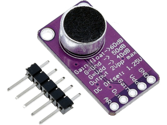 MAX9814 Microphone Module with AGC Amplifier Board for Arduino ESP32 & Pico
