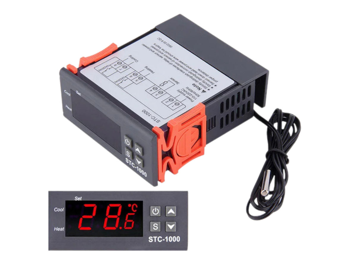 STC-1000 220VAC Digital Temperature Thermostat Controller for Home Bre ...