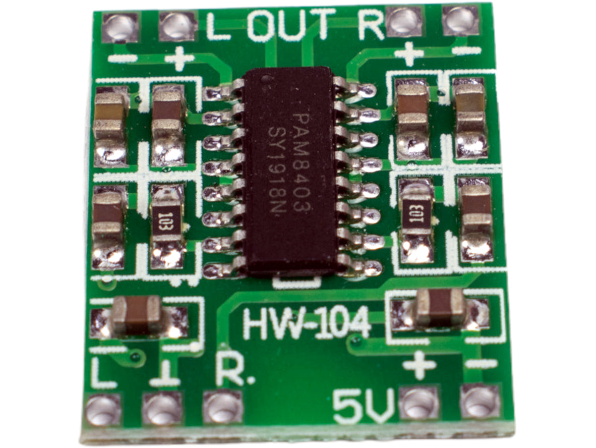 PAM8403 5V 3W Mini Stereo Audio Amplifier Module – Compact Class-D PCB ...