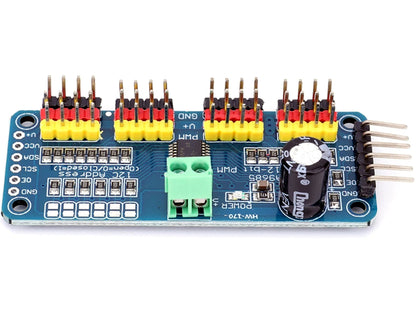 PCA9685 16-Channel I2C Servo Driver Module 12-Bit PWM for Arduino ESP32 Raspberry Pi