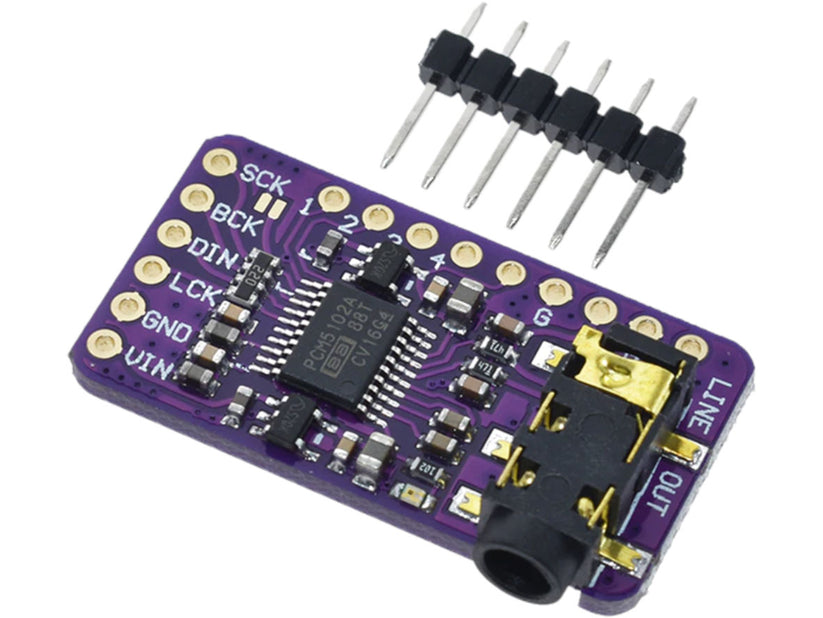 Modular Decoder Electronics PCM5102 Digital I²S Audio Decoder DAC PCB Module for DIY Electronics ...
