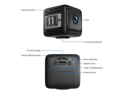 1080P Mini Wireless Security Camera 1600mAh Night Vision