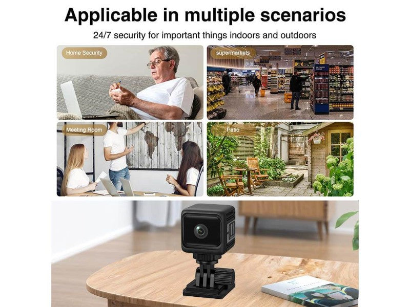 1080P Mini Wireless Security Camera 1600mAh Night Vision