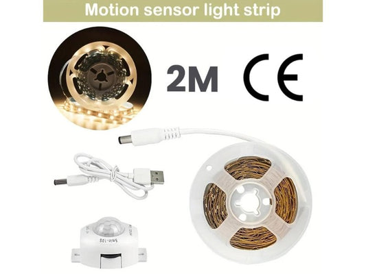 2m USB Motion Sensor Flexible LED Strip Light with Timer