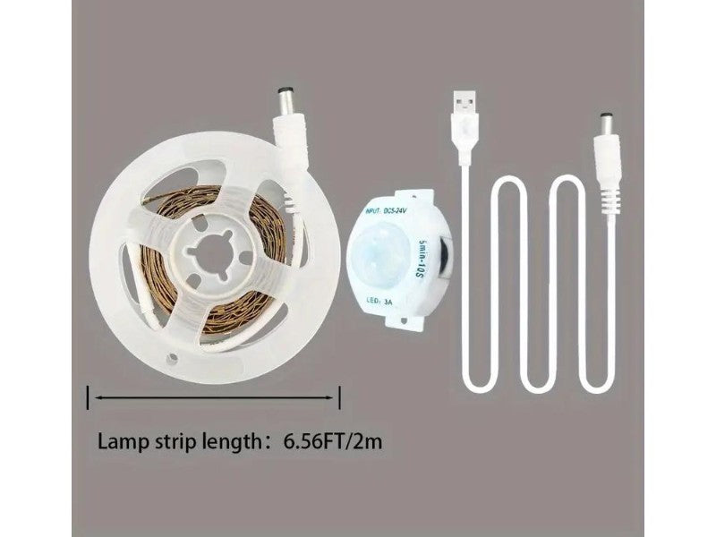2m USB Motion Sensor Flexible LED Strip Light with Timer