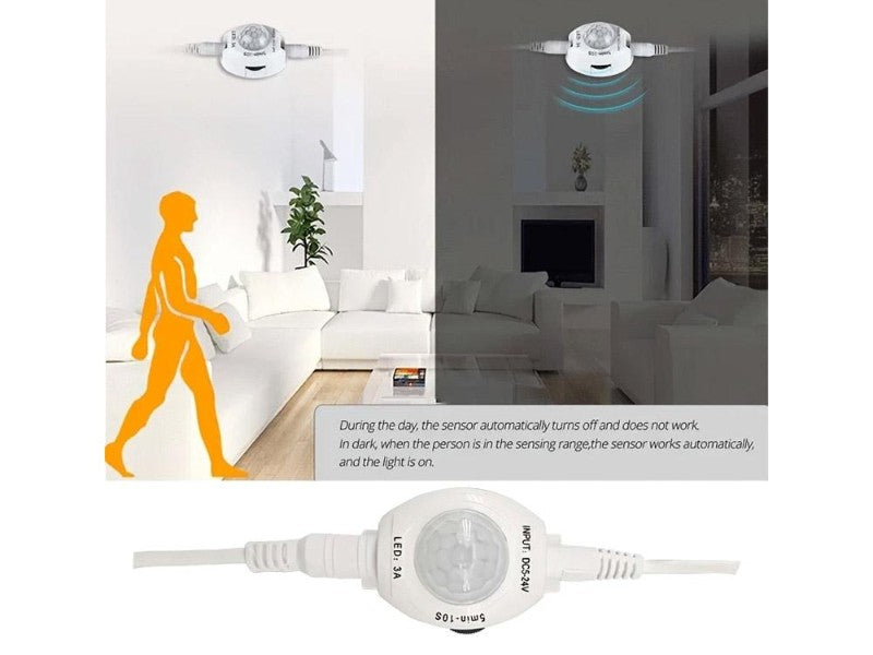 2m USB Motion Sensor Flexible LED Strip Light with Timer