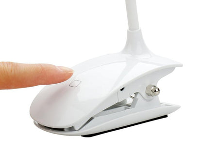 Rechargeable Clip-On LED Desk Lamp w/ 3 Brightness