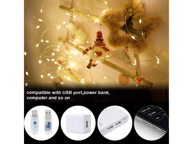 LED Curtain Lights Curtain String Lights 300LED