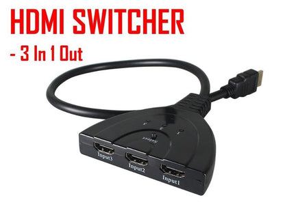 HDMI Splitter, 3 Ports HDMI Switcher Adapter