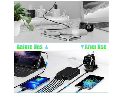 200W 6-Port GaN USB C Charging Station for Desktop