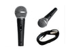Professional Dynamic Handheld Vocal Microphone with On/Off Switch, 5m XLR to 6.35mm Cable