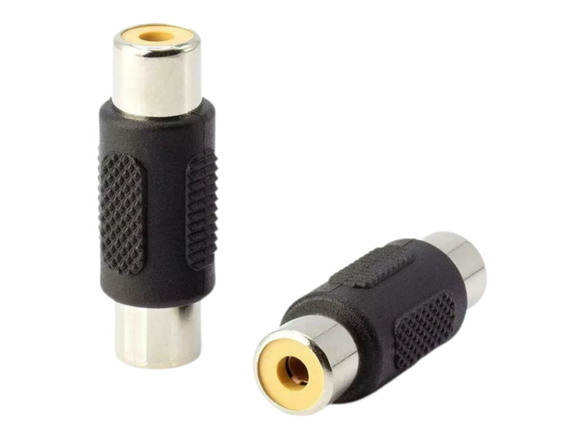 RCA Joiner Coupler Single Female to Female AV Audio Video Cable Cord Socket