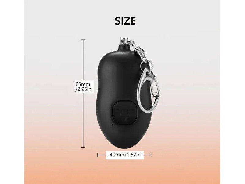 Rechargeable Personal Alarm 130dB USB-C Keychain with LED Light