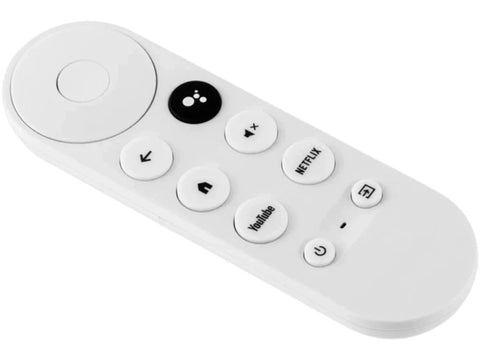 Replacement White Bluetooth Voice Remote Control for Google Chromecast with Infrared – Compatible with Google TV
