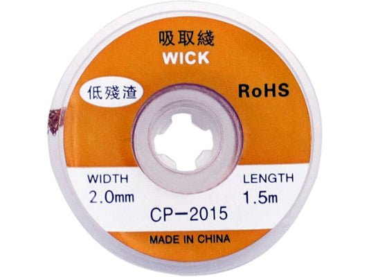 CP-2015 2.0mm Wide 1.5m Long Solder Wick